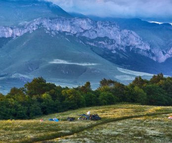 A field camp in Dilijan National Park, Armenia.