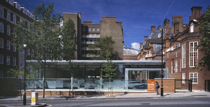 Full view of the RGS on Exhibition Road, Kensington, London