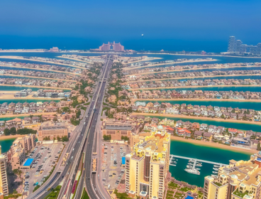 an aerial view of the city of abura